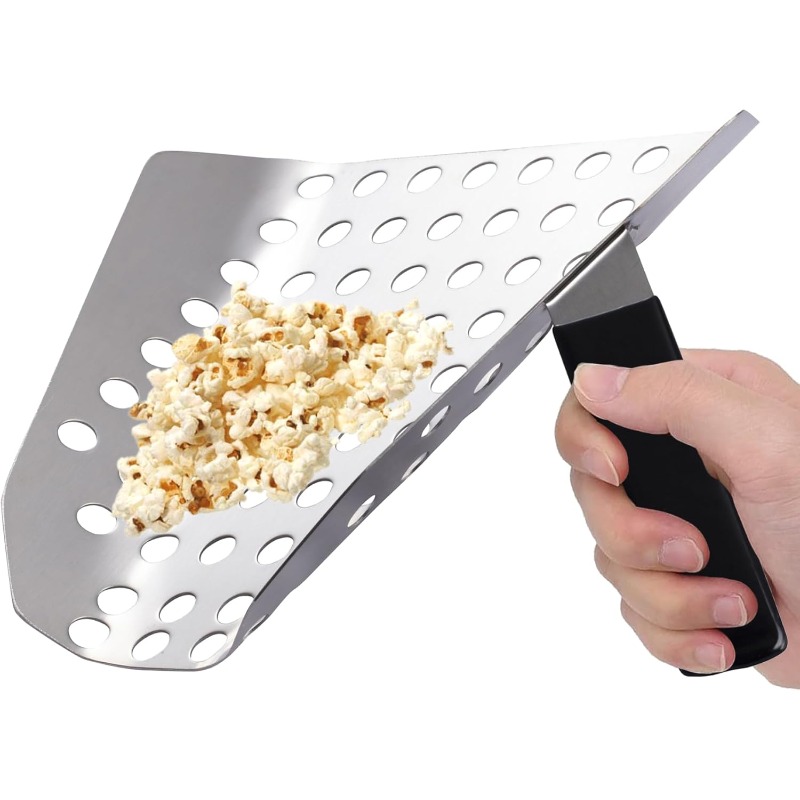 Quick Food Snacks - Popcorn Speed Scoop สแตนเลส Perforated ช้อนกรอง