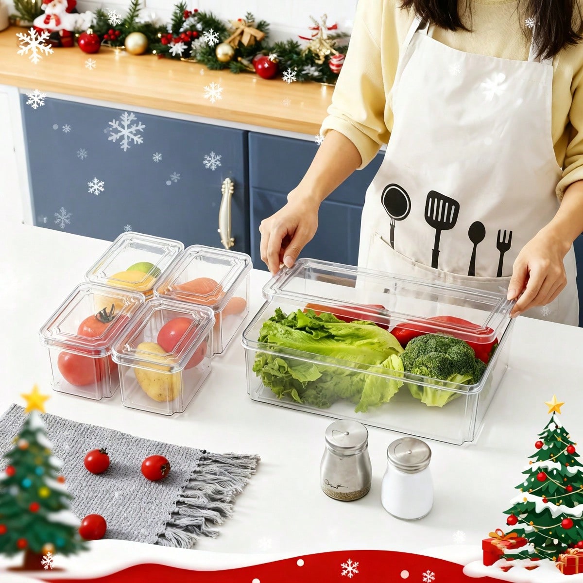 ชุดกล่องจัดระเบียบตู้เย็นแบบซ้ - Food Snacks Party บทวิจารณ์และราคา