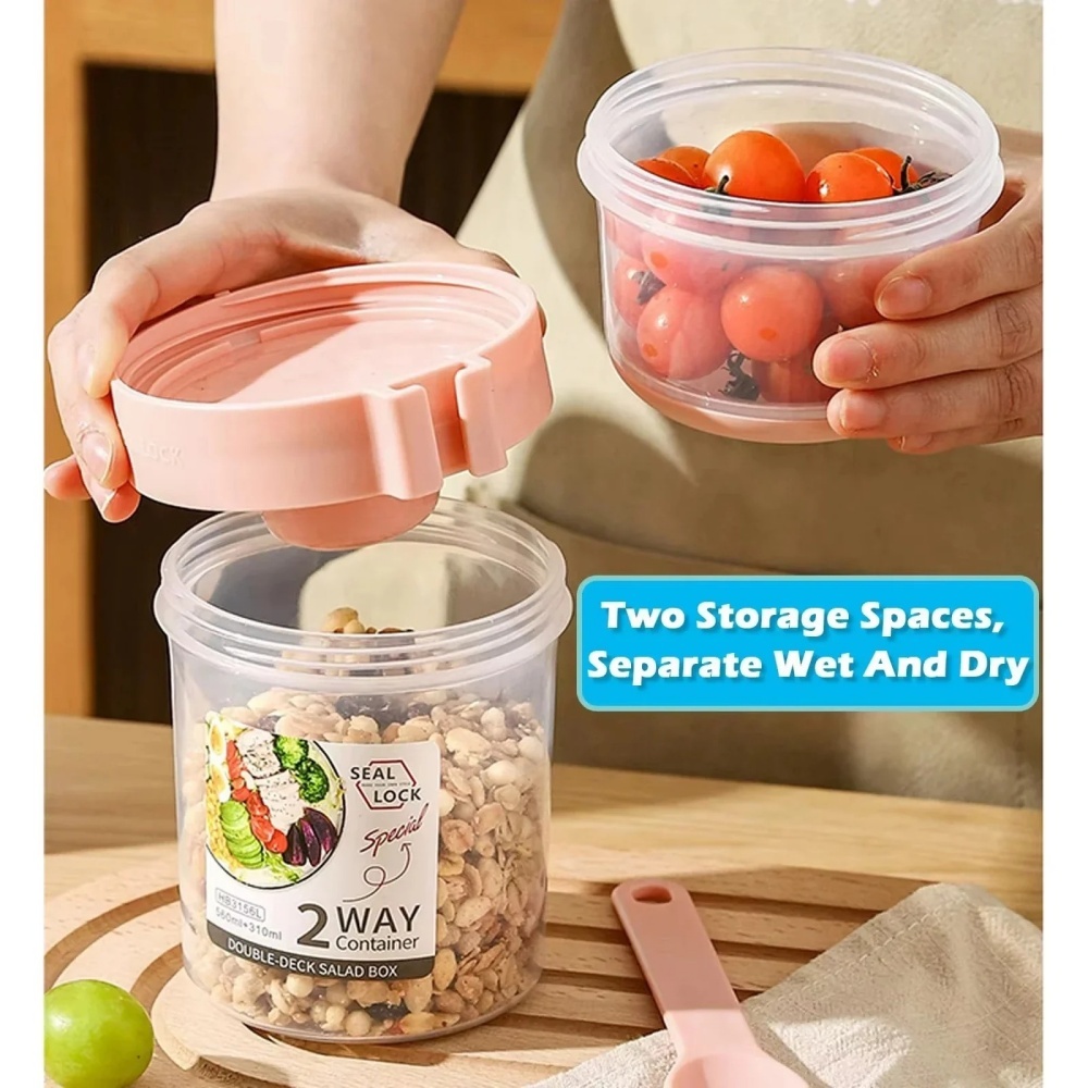 ถ้วยสลัดพกพา ถ้วยอาหารเช้า ถ้ว - Food Snacks Wholesale บทวิจารณ์และราคา