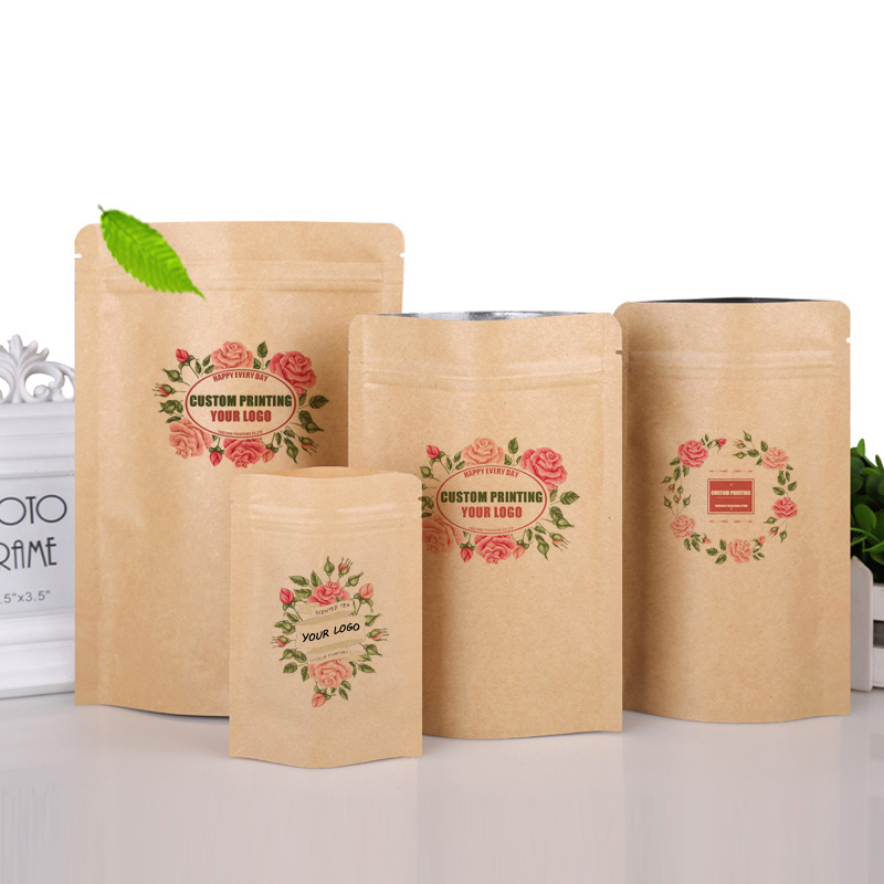 ถุงบรรจุภัณฑ์แบบซิปล็อคตั้งได้ - Logo Food Snack บทวิจารณ์และราคา