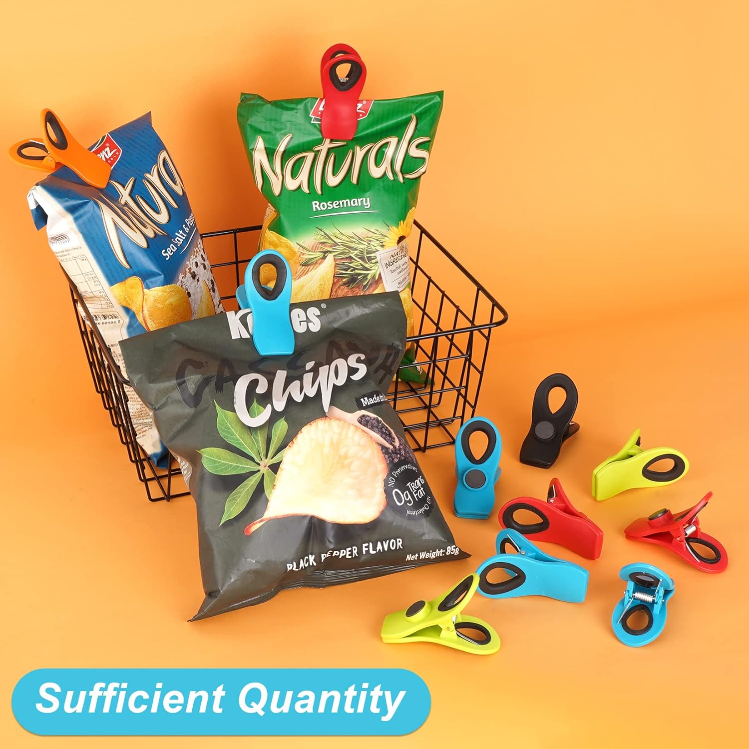 คลิปหนีบถุงอาหาร 12 ชิ้น สำหรั - Food Snacks Images บทวิจารณ์และราคา