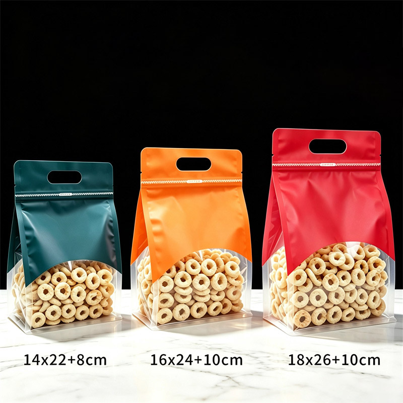 ถุงซีลใสแบบถือได้ 50 ชิ้น, ถุง - Logo Food Snack บทวิจารณ์และราคา