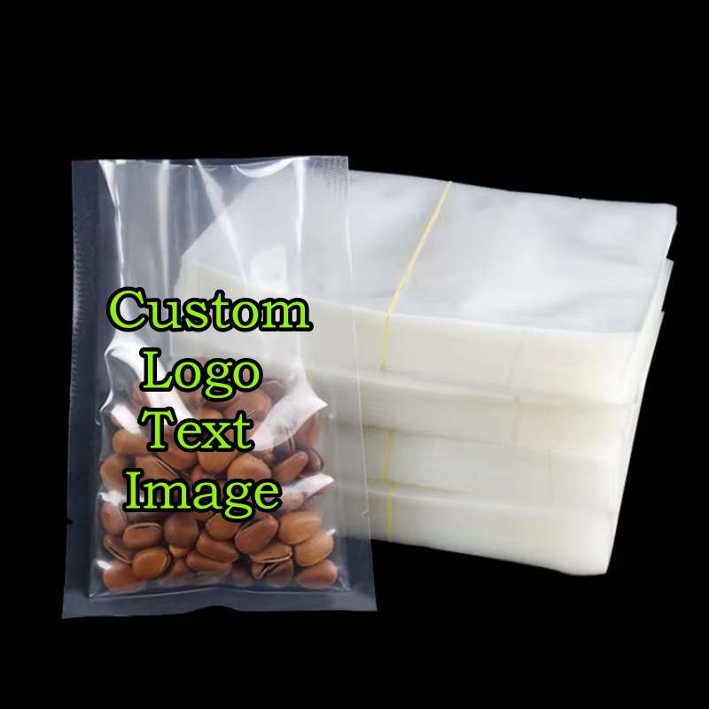 ถุงพลาสติกใสแบบเปิดด้านบน 100  - Logo Food Snack บทวิจารณ์และราคา