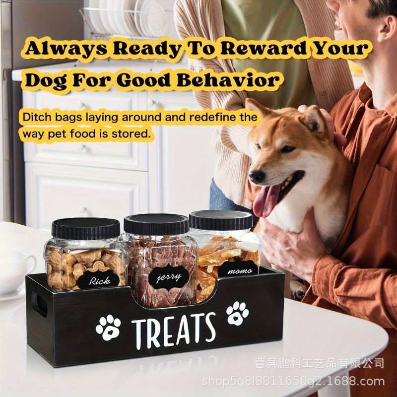 กล่องเก็บอาหารสุนัขแบบไม้ กล่อ - Food Snacks Amazon บทวิจารณ์และราคา