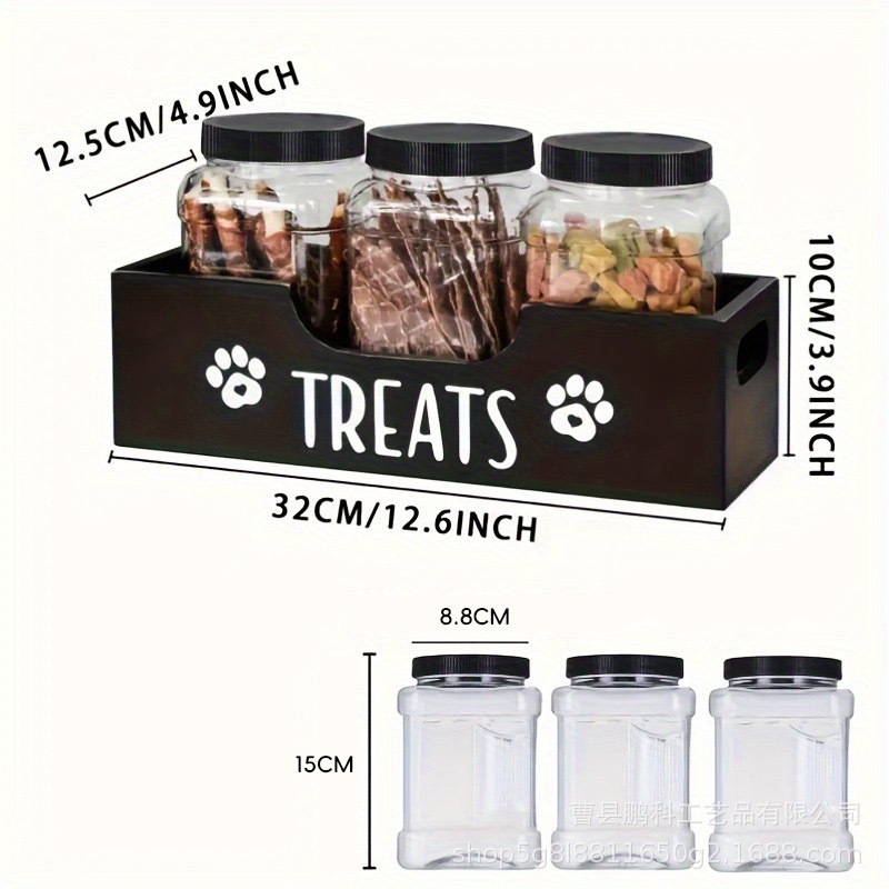 กล่องเก็บอาหารสุนัขแบบไม้ กล่อ - Food Snacks Amazon บทวิจารณ์และราคา