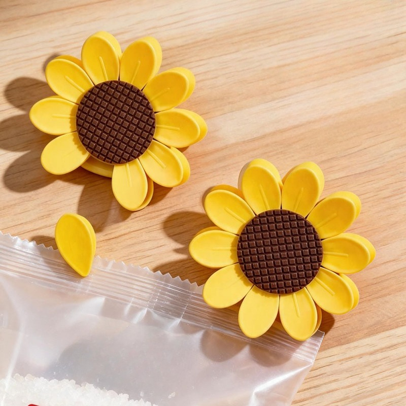 คลิปปิดผนึกแม่เหล็กรูปดอกทานตะ - Food Snacks Wholesale บทวิจารณ์และราคา