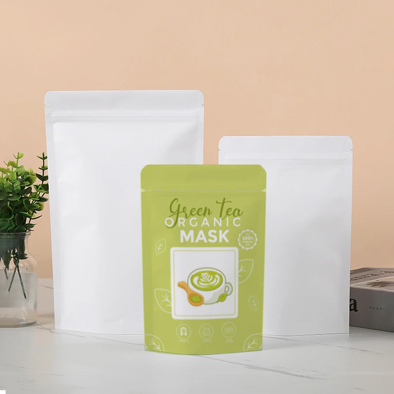 ถุงซิปล็อคกระดาษคราฟท์สีขาวแบบ - Food Snacks Party บทวิจารณ์และราคา