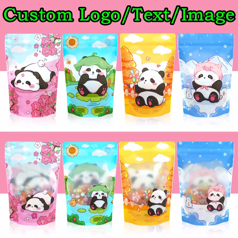 ถุงซิปล็อคแบบตั้งได้พร้อมหน้าต - Logo Food Snack บทวิจารณ์และราคา